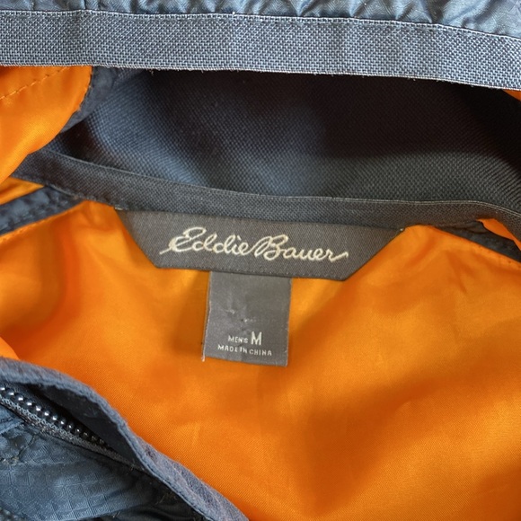Eddie Bauer athletic performance, jacket, size men’s, medium, gray with orange - Picture 6 of 16